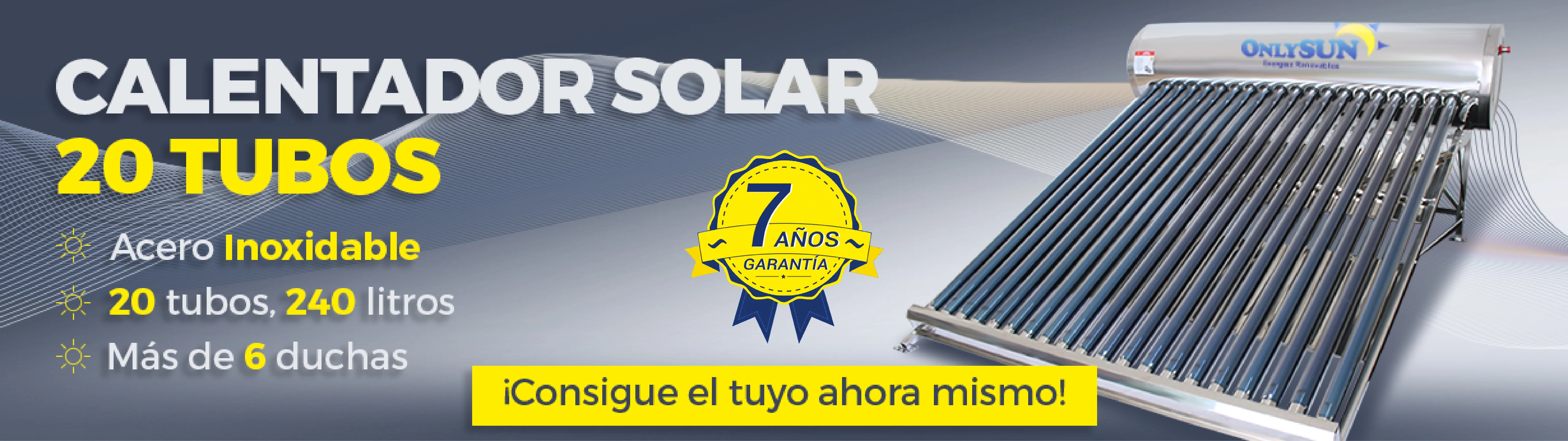 Calentador Solar Garantia 10 años